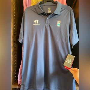 Navy IIHF Branded Polo